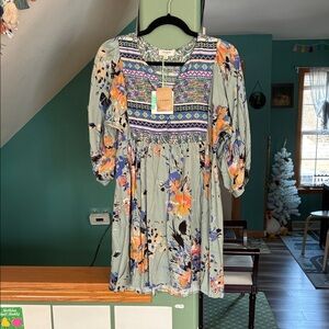 Umgee Multicolor Bohemian Dress